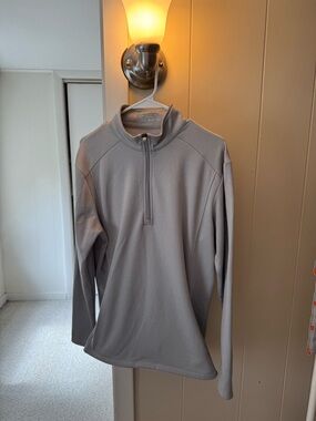 Callaway Men's Light Gray Quarter-Zip Pullover